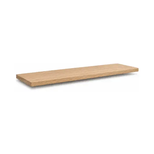 Kori Oak Floating Shelf shown in a clean full product view