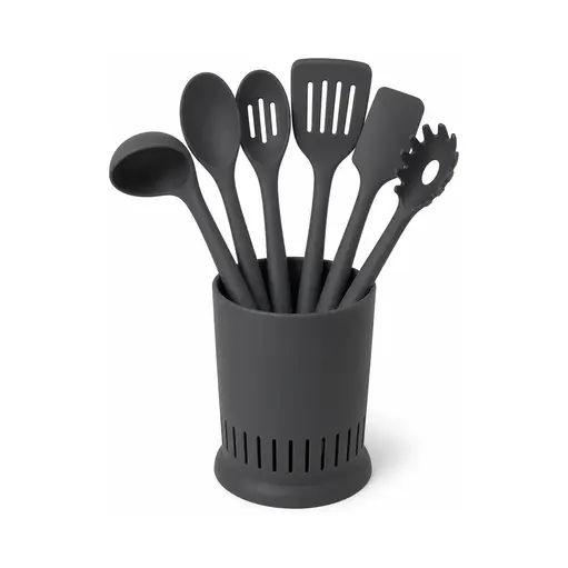 Loop Silicone Utensil Set shown in a clean full product view