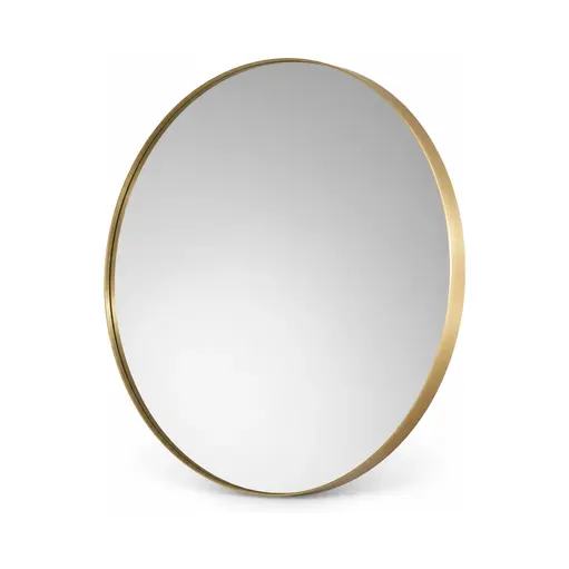 Arka Round Wall Mirror shown in a clean full product view