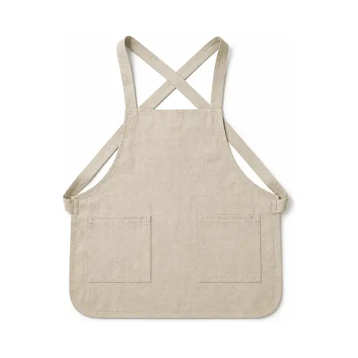Soma Cross-Back Linen Apron shown in a clean full product view